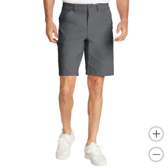 Eddie Bauer Men's Rainier Shorts Gray - Picture 2 of 4